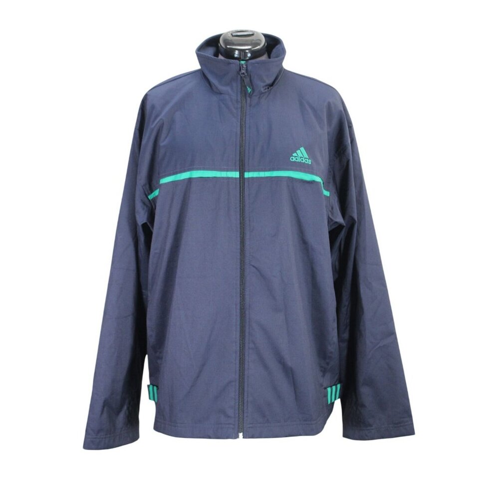 Adidas Full Zip Windbreaker Jacket‎ Men’s Size Large Vintage Lightweight Retro